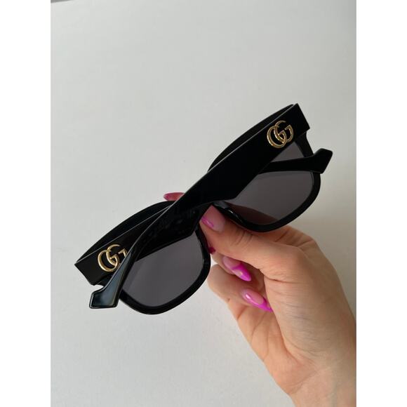 NEW Gucci GG0998S Black Marmont Logo Sunglasses - Picture 9 of 10